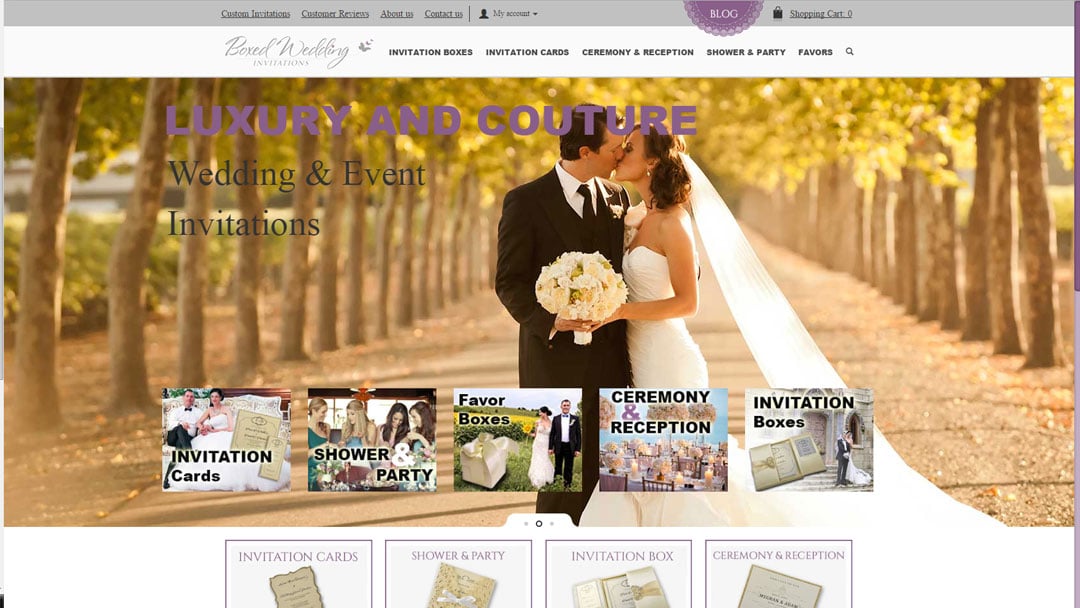 Boxed Wedding Invitations